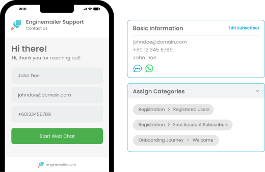 Capture visitor details