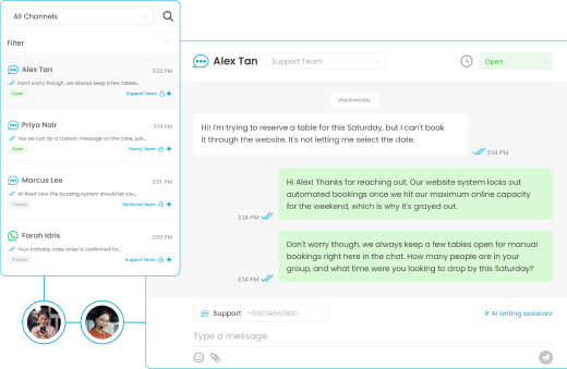 Chat in real time