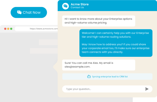 Turn Website Visitors Into Conversations