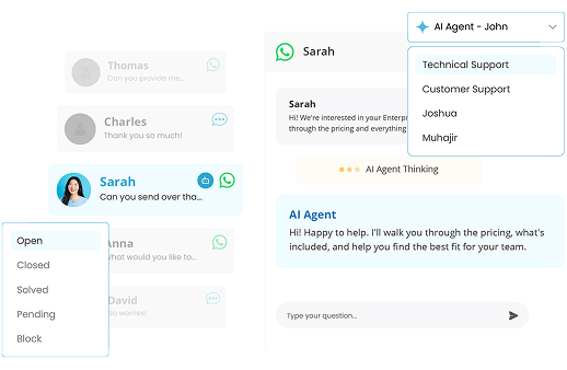 Centralise incoming chats