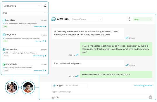 One Inbox. Every Channel. Your Whole Team.