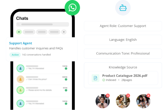 WhatsApp AI Agent preview